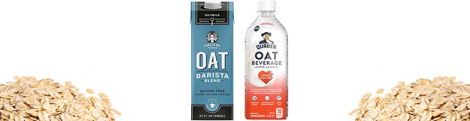 Califia Barista Oat Milk and Quaker Oat Beverage